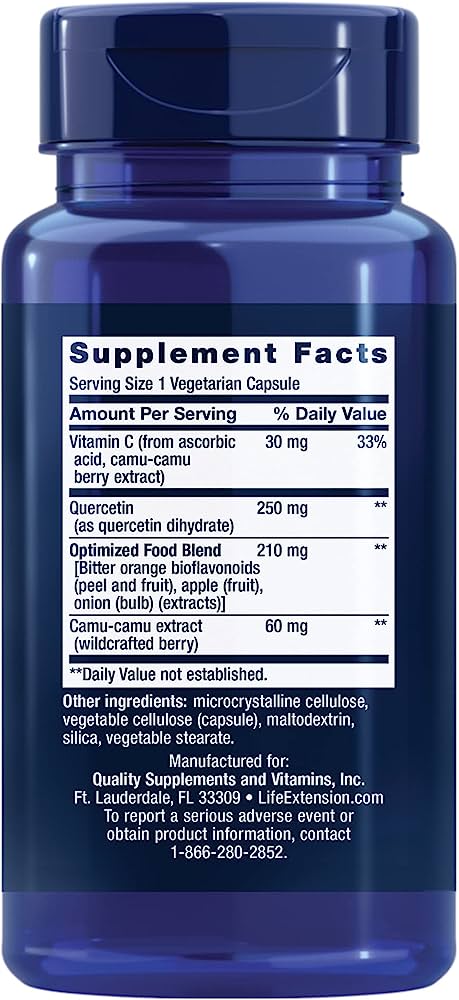 OPTIMIZED QUERCETIN 250MG 60CT