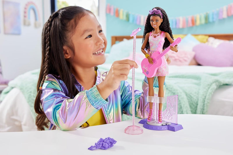 BARBIE 65TH ANNIVERSARY DOLL & 10 ACCESSORIES POP STAR SET