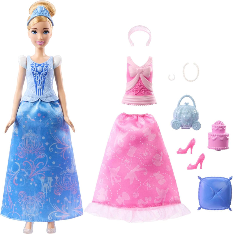 DISNEY PRINCESS CINDERELLA FASHION DOLL WITH 2 LOOKS