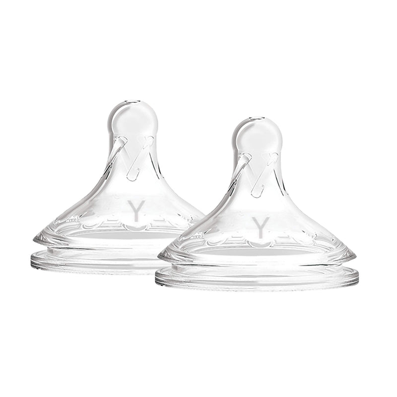 NIPPLE WIDE-NECK 2-PACK Y-CUT SILICONE