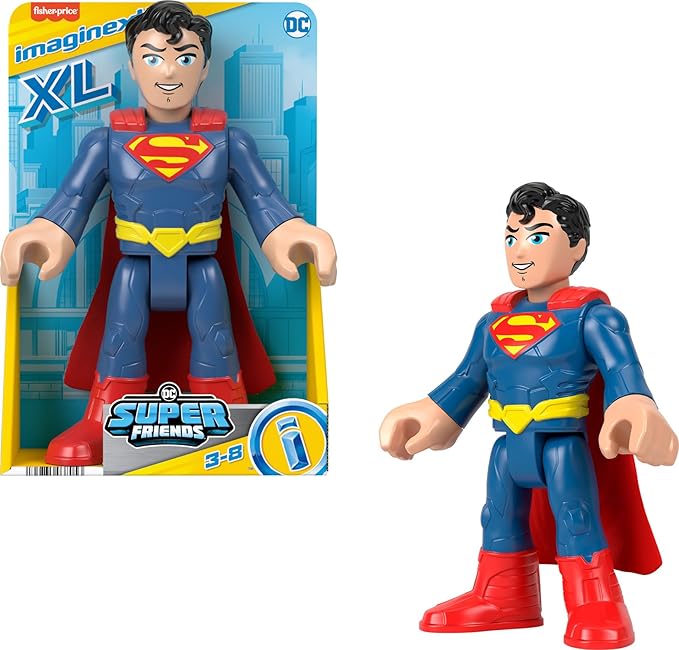 IMAGINEXT DC SUPER FRIENDS SUPERMAN ACTION FIGURE XL 10-INCH
