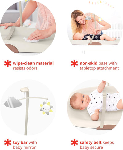 NURSERY STYLE LIGHT UP CHANGING PAD - OAT