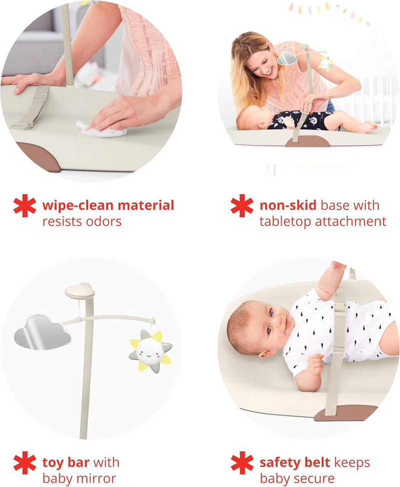 NURSERY STYLE LIGHT UP CHANGING PAD - OAT