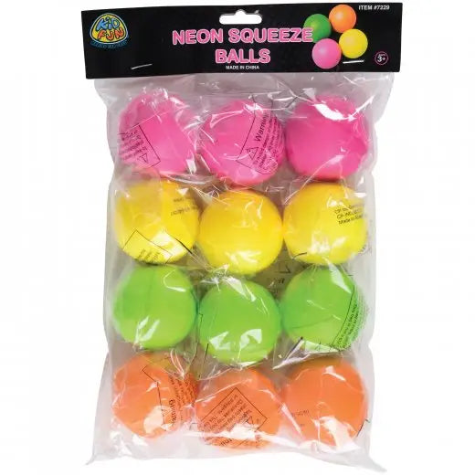 Neon Squeeze Balls- 12pcs