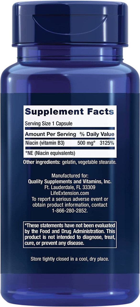 VITAMIN B3 NIACIN 500MG 100 CAPS