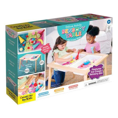 DELUXE ACTIVITY SENSORY TABLE WITH ICE CREAM SHOP