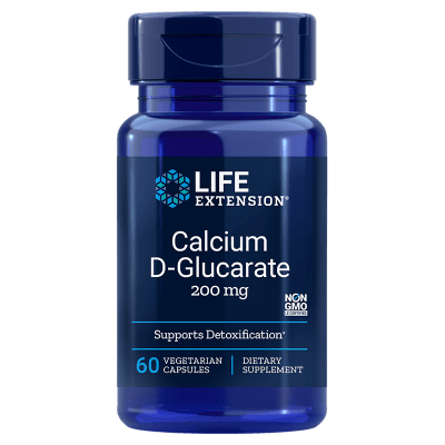 CALCIUM D-GLUCARNATE 200MG 60 VEG CAPS
