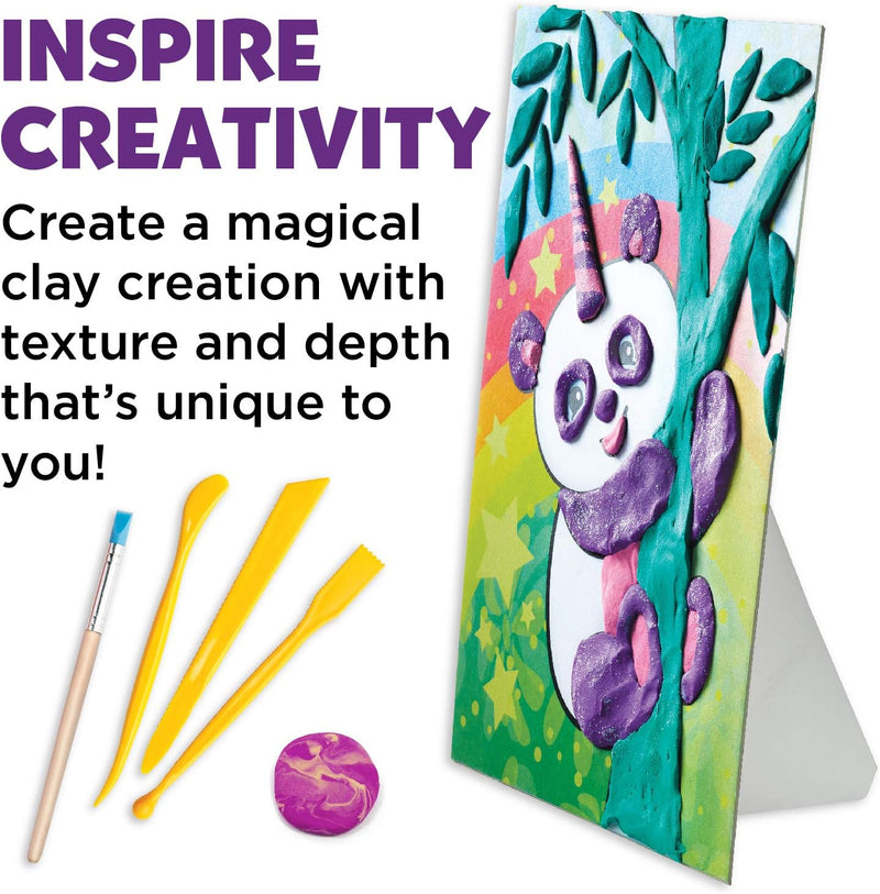 DO ART COLOURING WITH CLAY UNICORN & FRIENDS