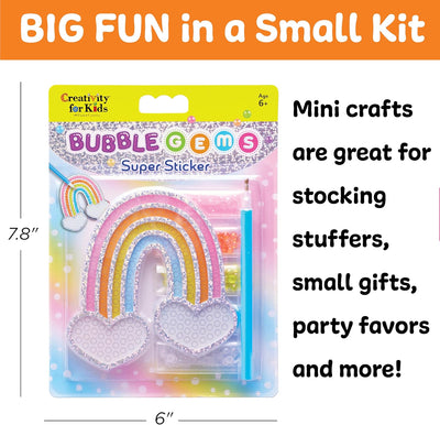 CREATIVITY FOR KIDS BUBBLE GEM SUPER STICKER