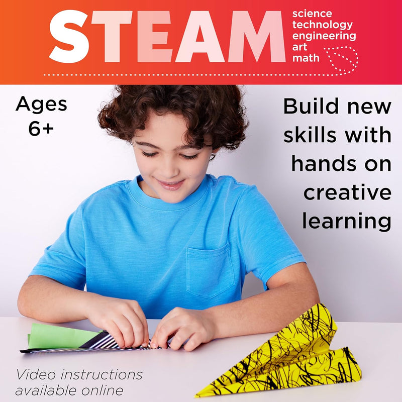 CREATIVITY FOR KIDS STUNT SQUADRON FOLD & LAUNCH PAPER AIRPLANES