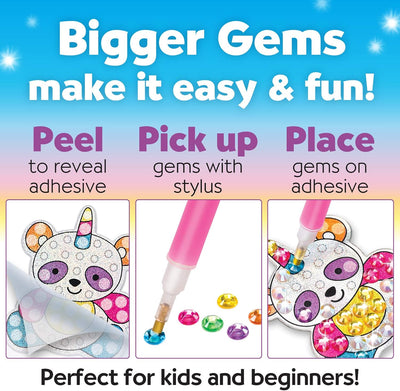 CREATIVITY FOR KIDS BIG DEM DIAMOND PAINTING KIT: MAGICAL GEM ART STICKERS & SUNCATCHERS