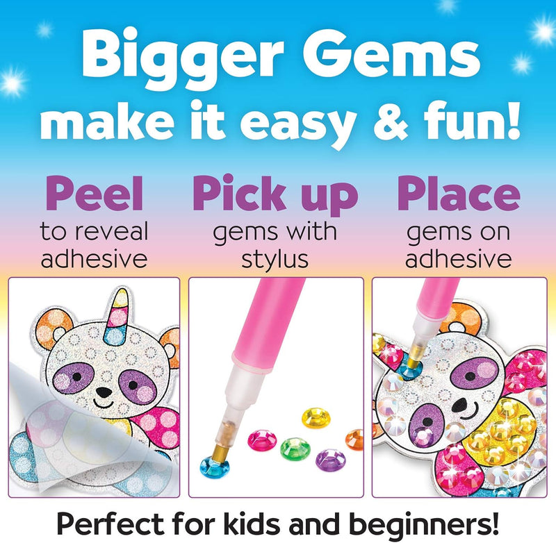 CREATIVITY FOR KIDS BIG DEM DIAMOND PAINTING KIT: MAGICAL GEM ART STICKERS & SUNCATCHERS