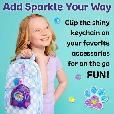CREATIVITY FOR KIDS BUBBLE GEMS BACKPACK KEYCHAIN