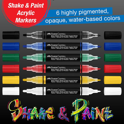 BLACK EDITION SHAKE & PAINT ACRYLIC MARKERS