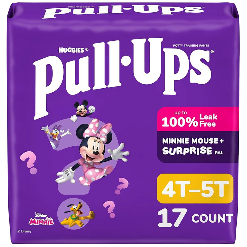 PULL-UPS DIAPERS GIRLS 4T-5T 17ct