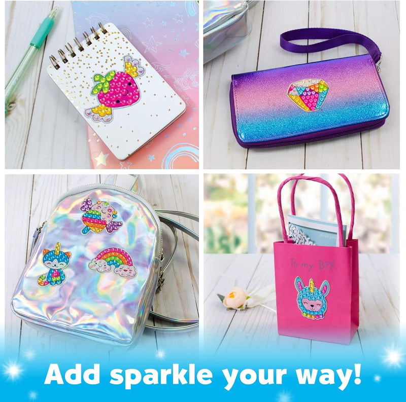 CREATIVITY FOR KIDS BIG DEM DIAMOND PAINTING KIT: MAGICAL GEM ART STICKERS & SUNCATCHERS