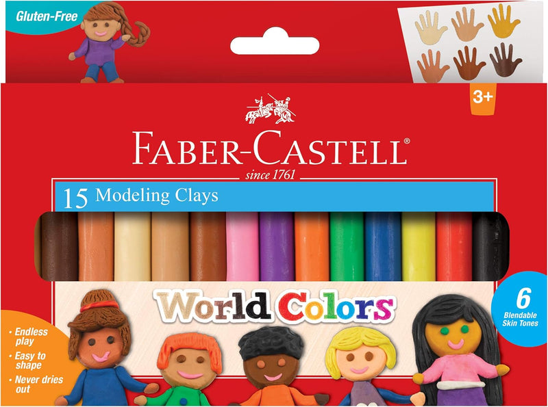 WORLD COLOURS MODELING CLAY 15 COUNT