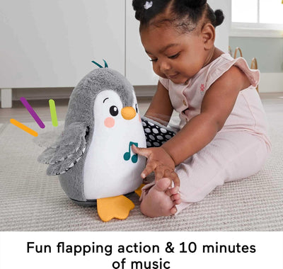 BABY TUMMY TIME TOY FLAP & WOBBLE PENGUIN