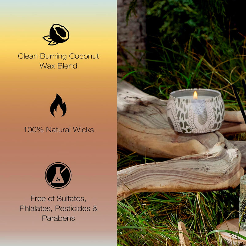 SANTAL VANILLE MINI TIN CANDLE 4OZ