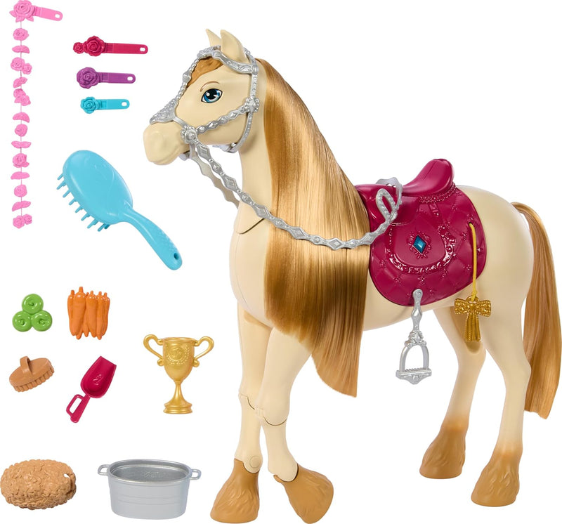 BARBIE HORSE WITH SOUNDS, MUSIC & ACCESSORIES