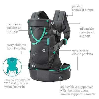CARRY ON ACTIVE BABY CARRIER - GRAY