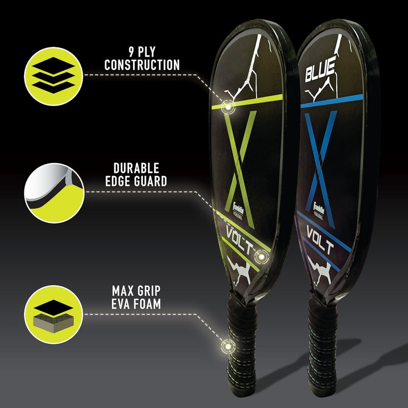 PICKLEBALL PADDLE AND BALL SET - WOODEN