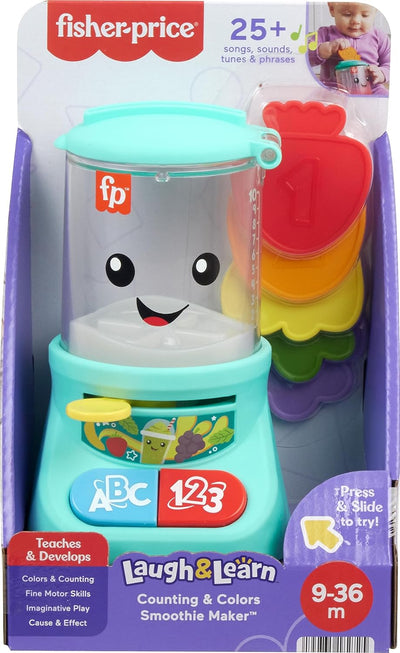 LAUGH & LEARN TOY COUNTING & COLORS SMOOTHIE MAKER PRETEND BLENDER