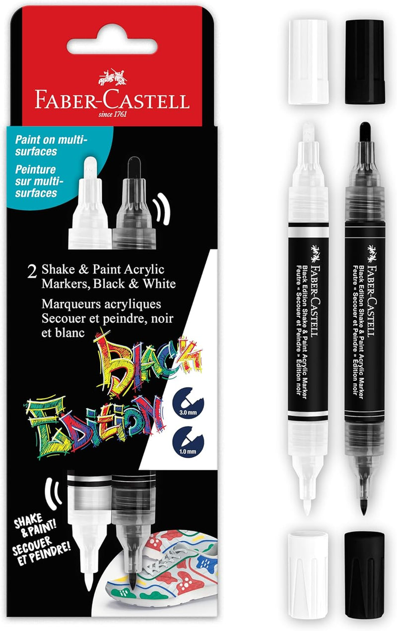 BLACK EDITION SHAKE & PAINT MARKERS 2 COUNT