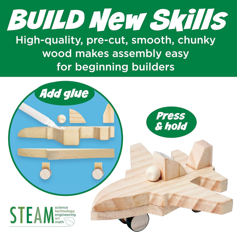 CREATIVITY FOR KIDS BUILDEEZ! EASY WOODEN MODEL SET