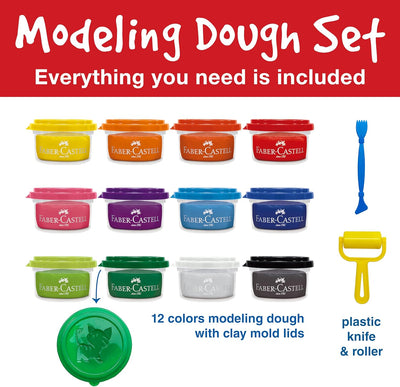 LITTLE CREATIVES SUPER SOFT MODELING DOUGH - 12 COLOURS