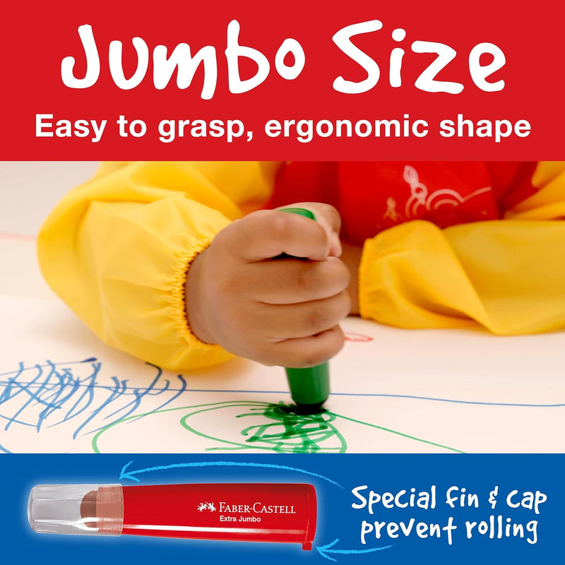 LITTLE CREATIVES EXTRA JUMBO ULTRA WASHABLE MARKERS