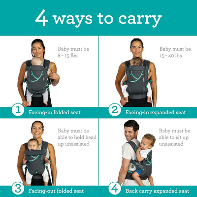CARRY ON ACTIVE BABY CARRIER - GRAY