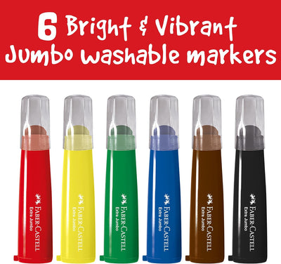 LITTLE CREATIVES EXTRA JUMBO ULTRA WASHABLE MARKERS