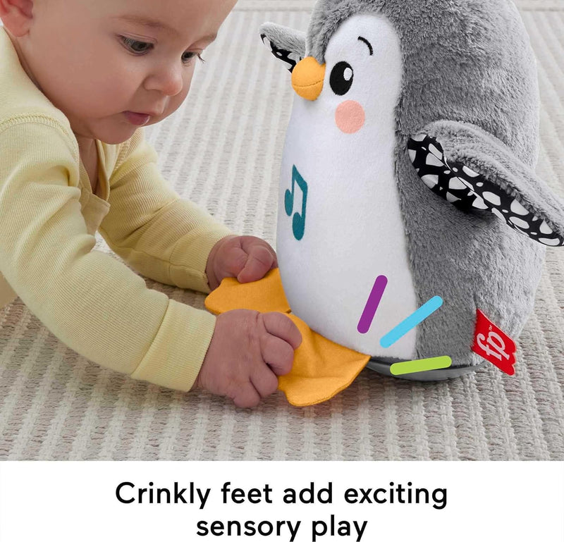 BABY TUMMY TIME TOY FLAP & WOBBLE PENGUIN