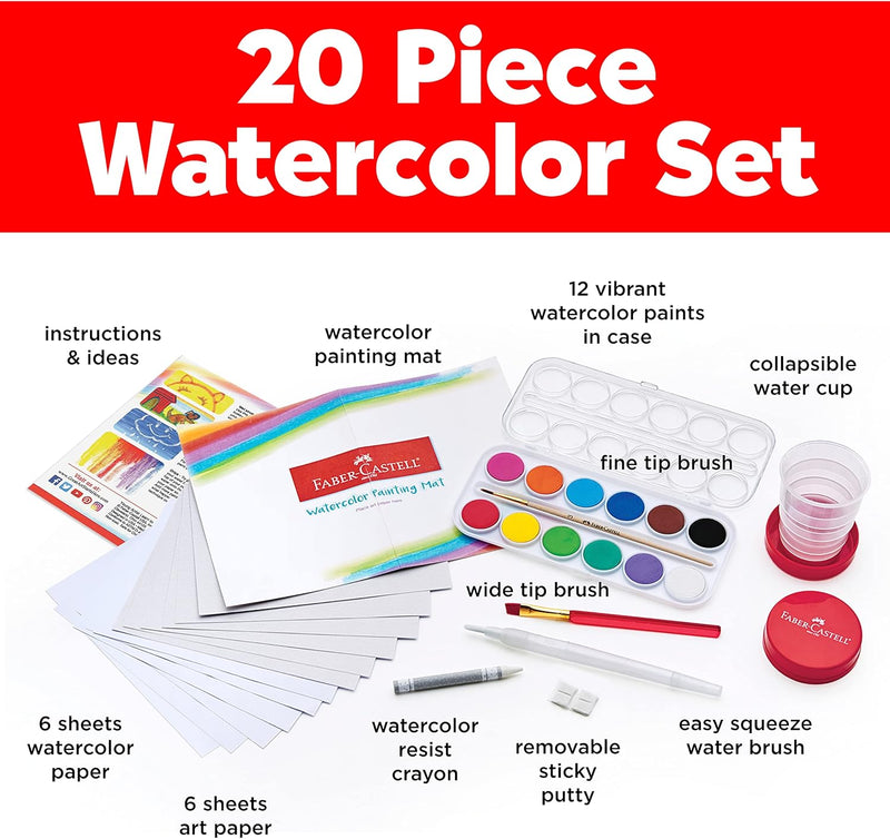 YOUNG ARTIST LEARN TO WATERCOLOUR - WATERCOLOUR PAINT SET FOR KIDS
