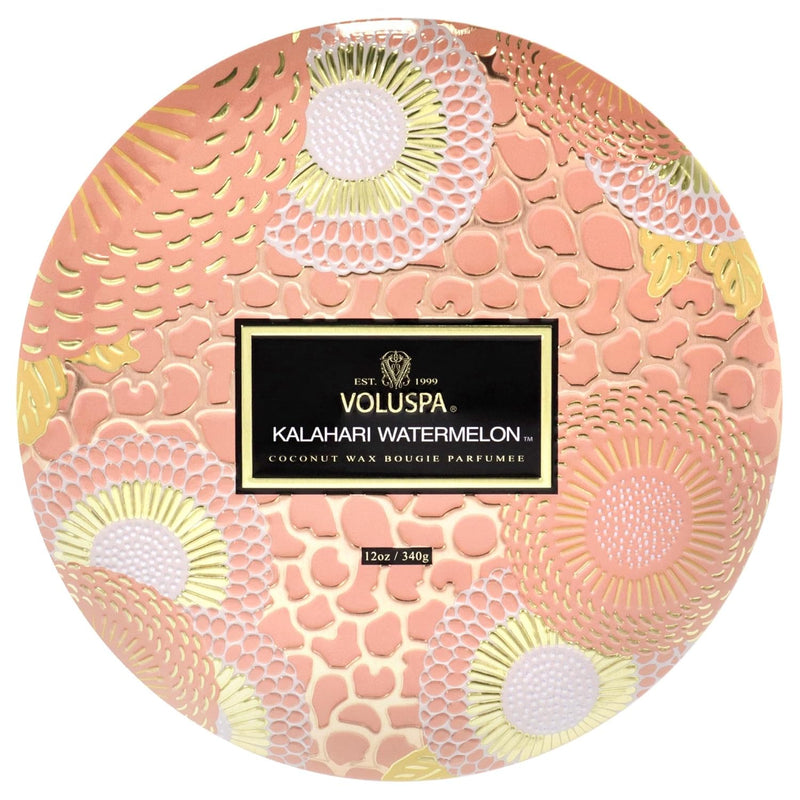 KALAHARI WATERMELON 3 WICK TIN CANDLE