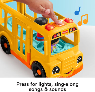 LITTLE PEOPLE TOY SCHOOL BUS MUSICAL PUSH-ALONG VEHICLE