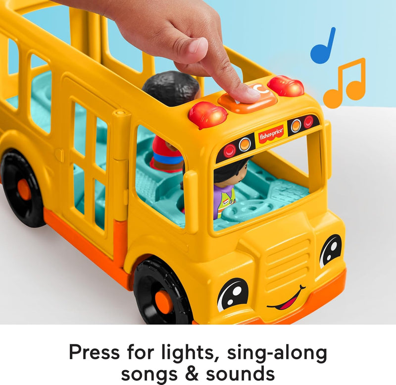 LITTLE PEOPLE TOY SCHOOL BUS MUSICAL PUSH-ALONG VEHICLE