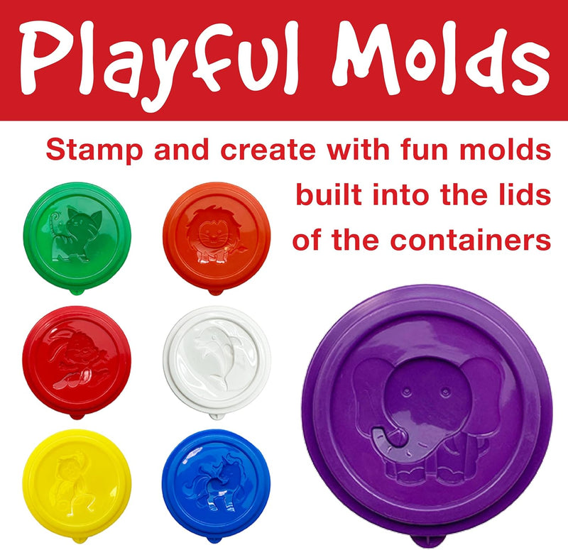 LITTLE CREATIVES SUPER SOFT MODELING DOUGH - 12 COLOURS