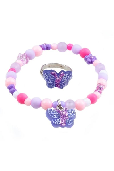 SPARKLE BUTTERFLY BRACELET & RING