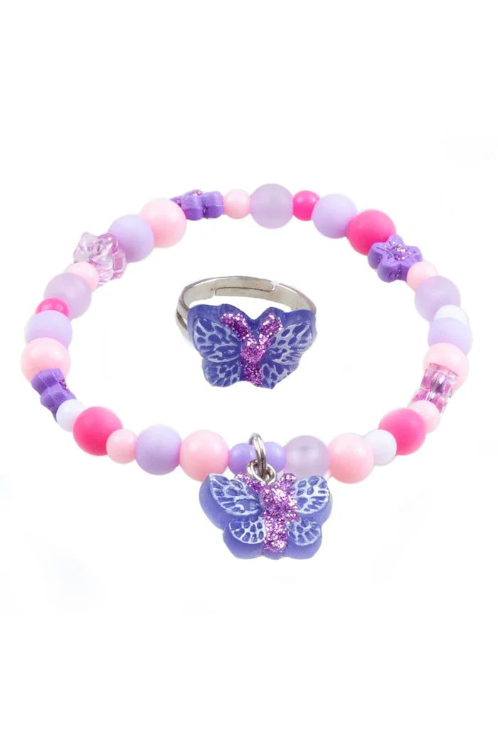 SPARKLE BUTTERFLY BRACELET & RING
