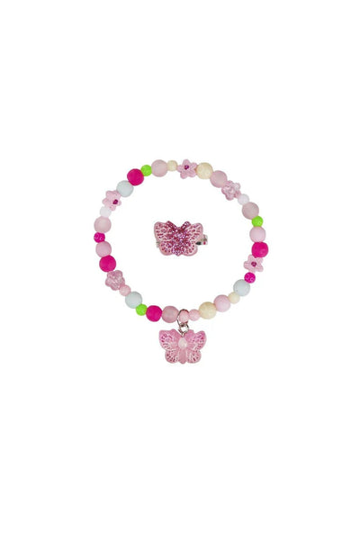 SPARKLE BUTTERFLY BRACELET & RING
