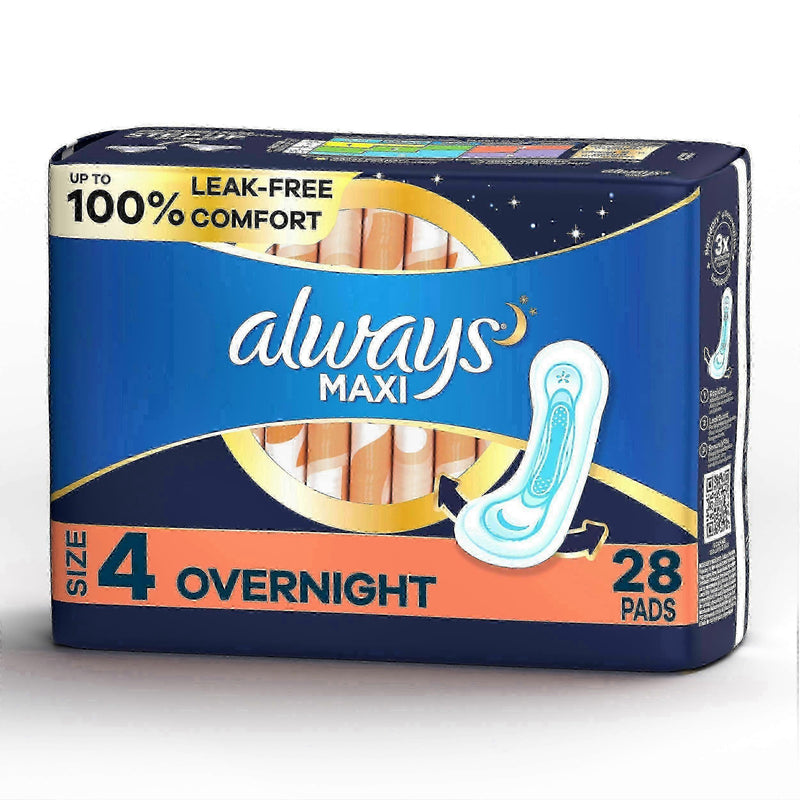 MAXI PADS OVERNIGHT WINGS 28s