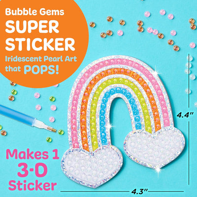 CREATIVITY FOR KIDS BUBBLE GEM SUPER STICKER