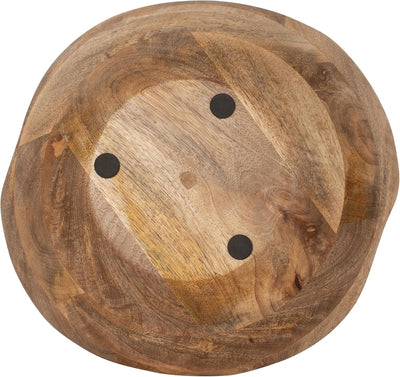 VANILLA CURVY WOOD BOWL CANDLE