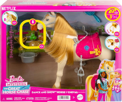 BARBIE HORSE WITH SOUNDS, MUSIC & ACCESSORIES
