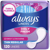 ALWAYS	THIN DAILIES UNSCENTED LINERS 120CT