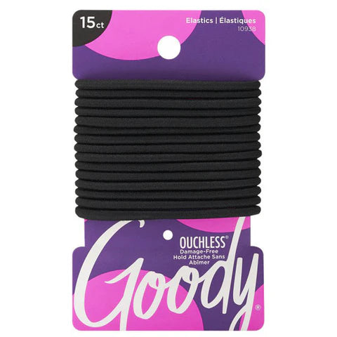 PONYTAILER BLACK THICK ELASTICS 15s