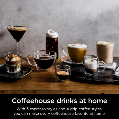 NINJA LUXE CAFE PREMIER 3-IN-1 ESPRESSO DRIP COFFEE & COLD BREW MAKER