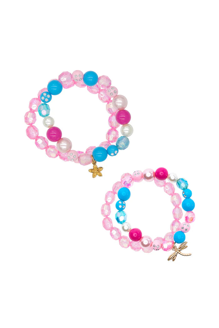 2 PIECE DRAGONFLY SPRING BRACELET